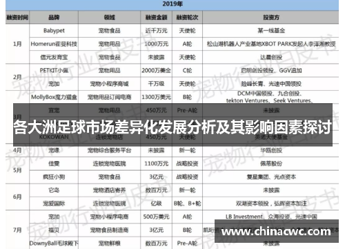 各大洲足球市场差异化发展分析及其影响因素探讨