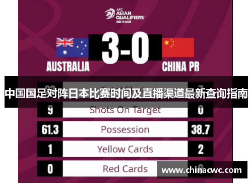 中国国足对阵日本比赛时间及直播渠道最新查询指南